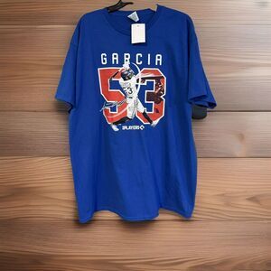 Adolis Garcia Texas Rangers #53 MLB Players Blue Short Sleeve T-Shirt Baseball